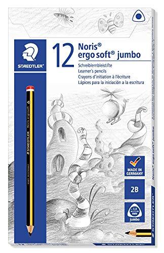 Staedtler Noris Ergosoft 153 Jumbo schrijfstift hardheid 2B 12 stuks