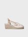 Toni Pons Espadrille compensée en toile avec lacets pour femmes | TRACY-CU