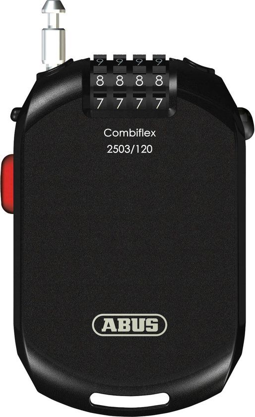 Abus Combiflex 2503/120 C/SB Kabelslot - Zwart