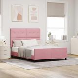 Maison Exclusive - Lit boxspring avec tête de lit Rosa 140 x 190 cm, velours