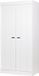 WOOOD Connect Wardrobe 2-Door - Pine - White - 195x94x53cm