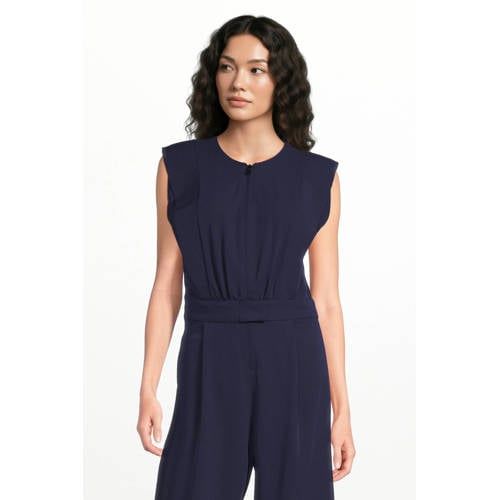 Suncoo gestreepte jumpsuit beige