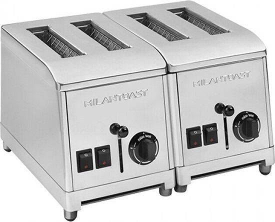 Milan Toast MilanToast Broodrooster Professional - 4 Sleuven - RVS