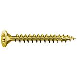 SPAX Universele schroef, 3,5 x 15 mm, 1000 stuks, verzonken kop, T-STAR plus, 4CUT, volledige schroefdraad, verzinkt geel gepassiveerd A2L - 1191020350155