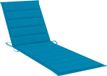 vidaXL Ligbedkussen 200x60x3 cm Oxford Stof Blauw