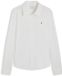 Tommy Hilfiger Dames Lange Mouwen Shirt XL Katoen Elastaan Wit