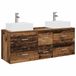 vidaXL Badkamerkastenset 3 st Oud hout 49,5 x 41 x 62,5 cm