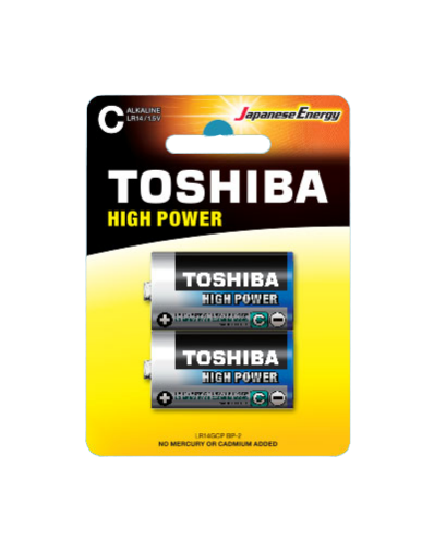 Toshiba LR14GCP BP-2 - Alkaline Batterijen - 2 stuks