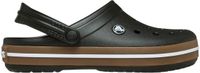 Crocs Crocband Gum Clog Instappers Senior Zwart/Bruin Unisex Volwassenen Maat 38/39