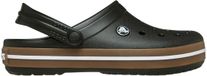 Crocs Crocband Gum Clog Instappers Senior Zwart/Bruin Unisex Volwassenen Maat 38/39