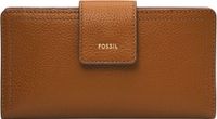 FOSSIL Portemonnee Logan RFID Tab Clutch Saddle Lichtbruin