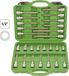 JBM Tools Jeu de douilles 26 pièces Torx 12 pans long professionnel
