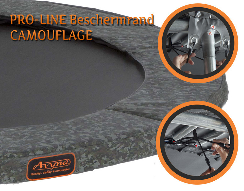 Avyna Beschermrand tbv trampoline Avyna PRO-LINE 2 45 08 ft Camouflage