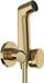 Hansgrohe Bidette handdouche 1jet S EcoSmart voor koud water, met douchehouder en doucheslang 125cm, Polished Gold-Optic, 29230990