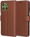 Techsuit Hoesje geschikt voor Motorola Edge 70 - Leather Folio Book Wallet Case - Bruin