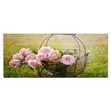 Homemania Muurfoto, bloemen, natuur, voor woonkamer, slaapkamer, meerkleurig, 70 x 3 x 100 cm, HM20KNV70 x 100 – 114, polyester, hout