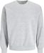 JACK & JONES Jacollie sweatshirt uni coupe décontractée - sweatshirt homme polyester à col rond - gris (gris clair chiné)