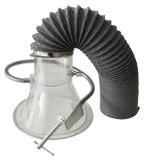 Merkloos Lasrookafzuiger - Mobiel - 100 tot 230 mm - 2 m PVC-slang
