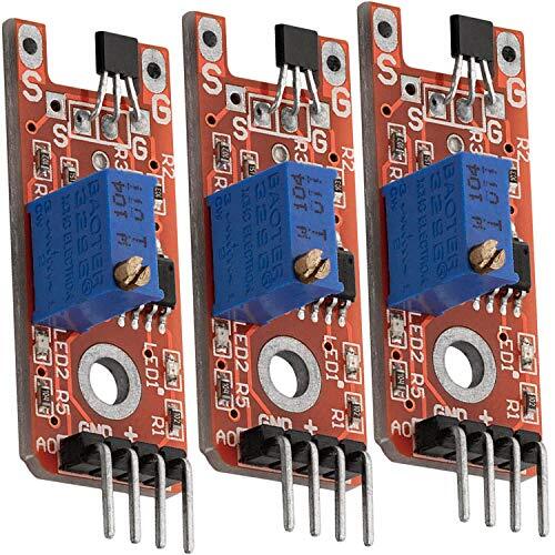 AZ Delivery 3 x KY-024 Lineaire Magneetzalen Sensor compatibel met Arduino Inclusief E-Book!