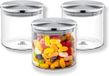 Wilmax England: 3x Pot de stockage 600ml couvercle inox WL-888512/A3