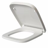 StarTech Toiletzitting - Open aan de voorkant - Automatische zittingverlaging - Antibacterieel - Snelle bevestiging - Kunststof - Wit