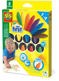 SES Creative My First Mijn eerste krijtjes - 8 kleuren - 1+ jaar