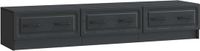 vidaXL TV-kast 147 x 34,5 x 27 cm Zwart Bewerkt hout