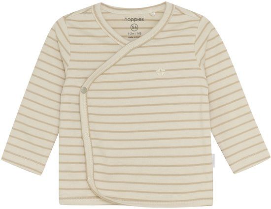 Noppies Nour Overslagshirt - Stripe - Maat 56 - Offwhite