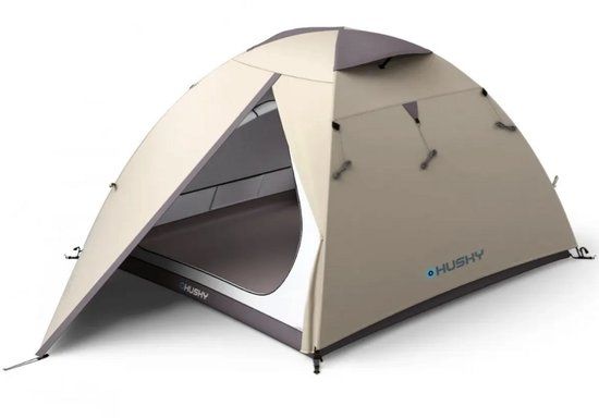 Husky Bird Plus Blackroom 3-persoons koepeltent Licht Bruin