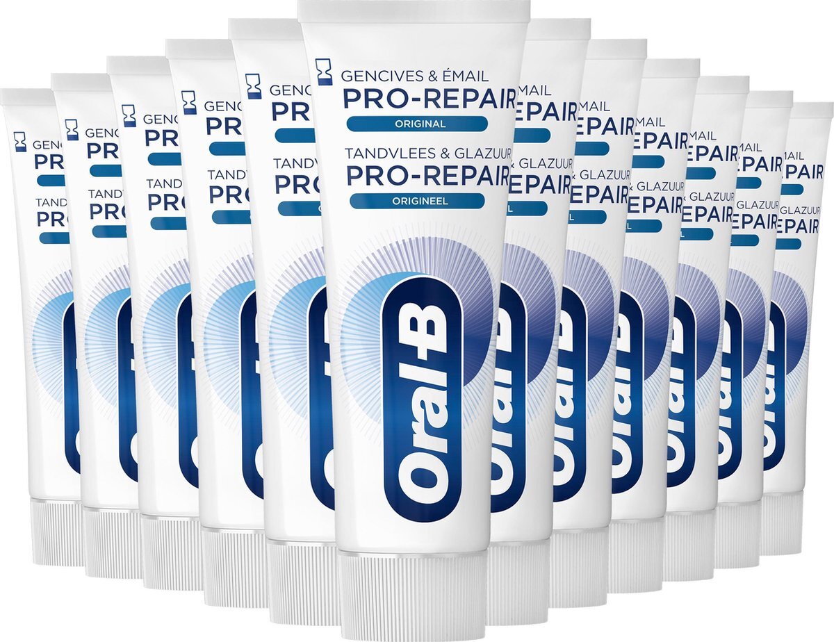 Oral-B Oral-B Pro-Repair Tandvlees & Glazuur Original - Voordeelverpakking 12 x 75 ml - Tandpasta