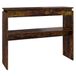 VidaXL Wandtafel 102x30x80 cm bewerkt hout gerookt eikenkleurig