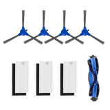 RoboVac Kit de remplacement, Compatible avec RoboVac 11S, RoboVac 15T, RoboVac 30, RoboVac 30C, RoboVac 15C Noir+Bleu