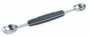 KitchenCraft Dubbele Meloenschep / Roestvrijstalen Meloensnijder, 24 Millimeter / 30 Millimeter