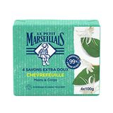 Le Petit Marseillais Kraft kamperfoelie zeep, 4 x 100 g