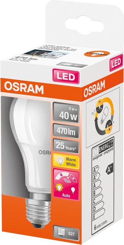 Osram star + led standaard daglichtsensor - equivalent van 6w 40w e27