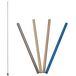 Lurch 240990 Roestvrijstalen Rietjes, Recht, 18 cm Lengte, 4-delige Set met Reinigingsborstel