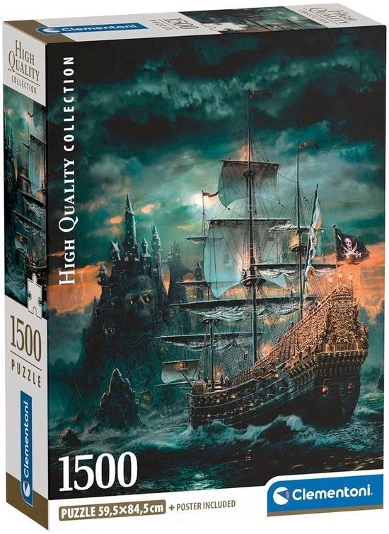 Clementoni Puzzel - Piratenschip - 1500 Stukjes