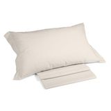 Caleffi - Eenpersoons beddengoedset van 100% katoen, bestaande uit eenpersoons laken voor eenpersoonsbed 160 x 285 cm + 1 hoeslaken voor eenpersoonsbed, matrasbeschermer 90 x 200 cm, voor matrassen
