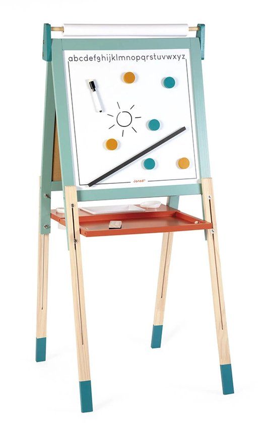 Janod - Verstelbaar magneetbord & krijtbord