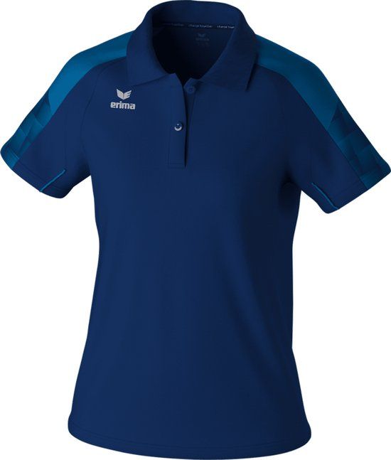 Erima Evo Star Polo Dames - Marine / Mykonos - Maat 34