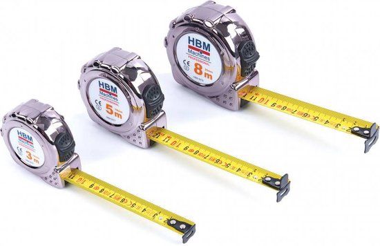 HBM PROFI rolbandmaat, rolmaat 8 m x 25 mm
