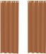 vidaXL Gordijnen voile met doorvoertules 2 stuks terracotta