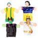 ColorBaby Cucu Show Set 39168 Handpoppen, Sneeuwwitje, 4 Poppen, 25 cm