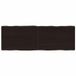 vidaXL Tafelblad natuurlijke rand 120x40x(2-4)cm eikenhout donkerbruin
