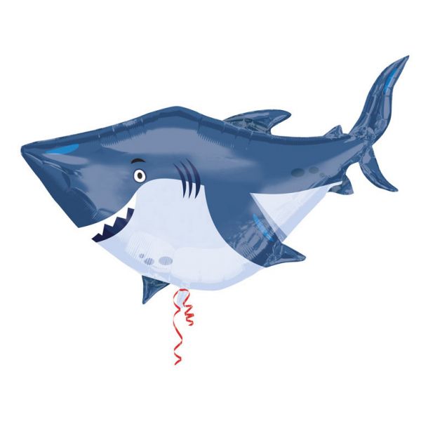 Amscan 3377401 - Feestballon - Blauw, Wit - 81cm