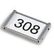 Ultradex Deurbord Aluminium 6 x 3,6 cm 310977