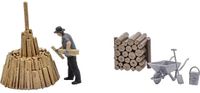 Busch-Jaeger Busch 79941 H0 ACTION set: Houten lagen figuren