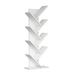 WELL HOME Boekenkast met V-vakken, spaanplaat, 100% melaminecoating, wit