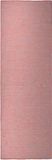 vidaXL Buitenkleed platgeweven 80x250 cm rood