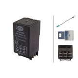 HELLA 4DN 008 768-151 Knipperlichtautomaat, pinkdoos - 12V - 6-polig - Elektrisch - Met houder/Met toebehoren